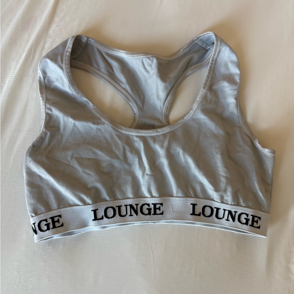 Women's Lounge Underwear Gray Sports Bra S